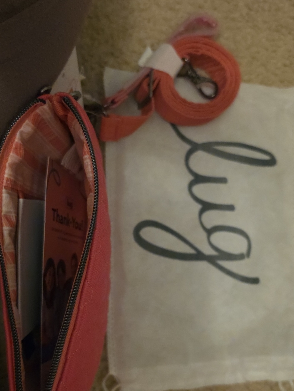 NWT Lug Quilted Coral Pink Wristlet Wallet